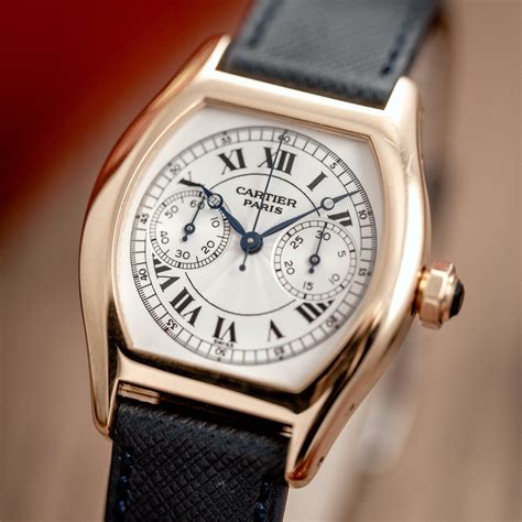 cartier tortue chronograph|cartier tortue for sale.